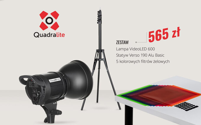 Zestaw promocyjny Quadralite VideoLED 600