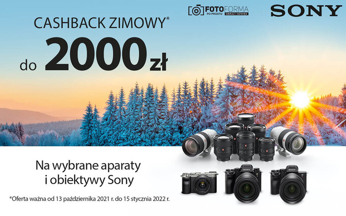 Zimowy cashback Sony w sklepie Fotoforma.pl