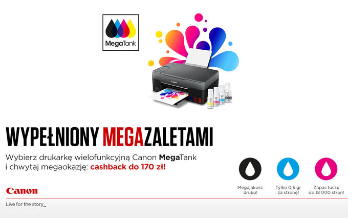 Promocja na drukarki Canon