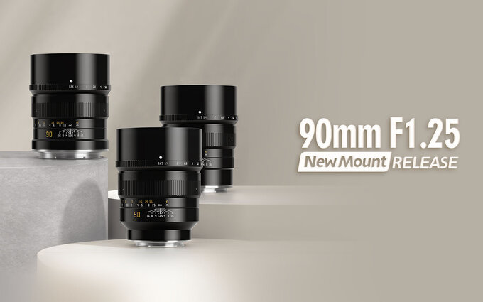 TTartisan 90 mm f/1.25 - nowe mocowania