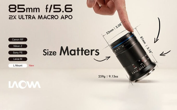 Venus Optics LAOWA 85 mm f/5.6 z nowym mocowaniem