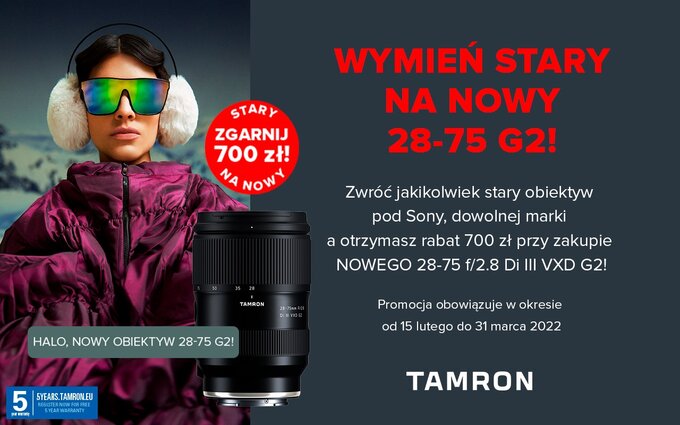 Tamron 28-75 mm f/2.8 G2 w nowej promocji