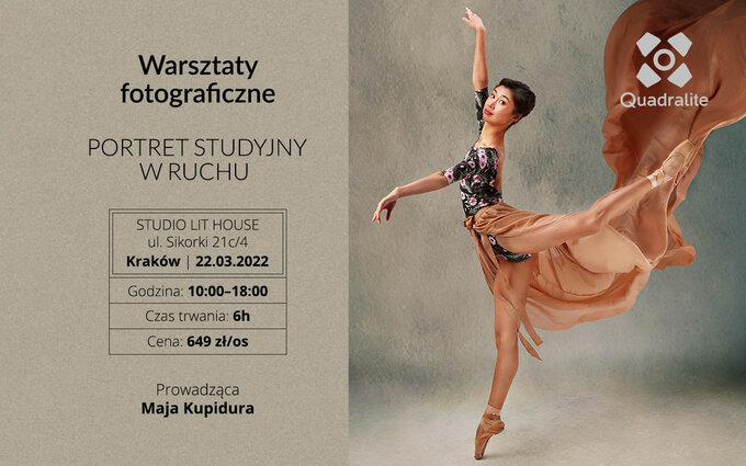 Portret w ruchu - warsztaty fotograficzne Quadralite