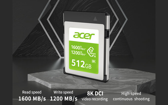 Karty CFexpress typu B Acer Storage Karty CFexpress typu B Acer Storage