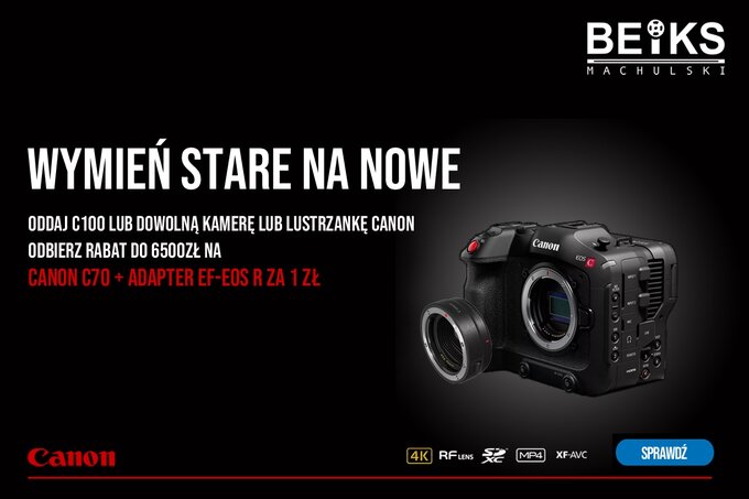 Canon C70 na promocji w BEiKS