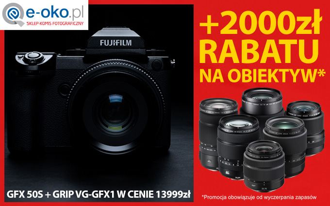 Promocja na Fujifilm GFX 50S w e-oko.pl