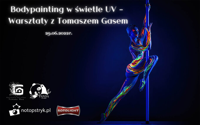 Bodypainting w wietle UV - warsztaty fotograficzne