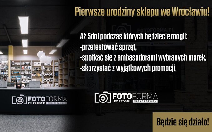 Pierwsze urodziny sklepu Fotoforma we Wrocawiu