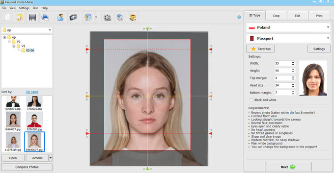 Passport Photo Maker 9.25 - przygotuj zdjcia do dokumentw w kilka sekund