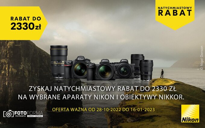 Zimowy rabat natychmiastowy Nikon w Fotoforma.pl