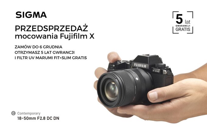 Sigma 18-50 mm f/2.8 DC DN Fujifilm X - przedsprzeda
