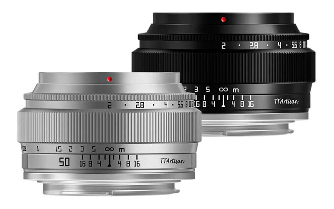 TTartisan 50 mm f/2 - srebrna wersja