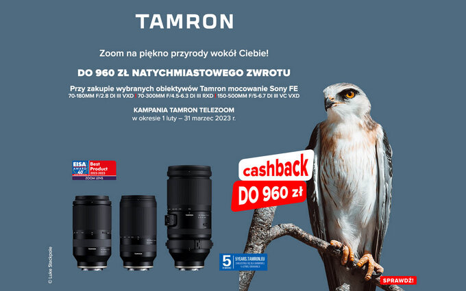 Promocja Cashback Tamron