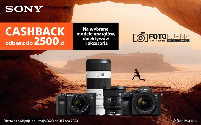 Start letniego Cashbacku Sony w sklepie Fotoforma.pl