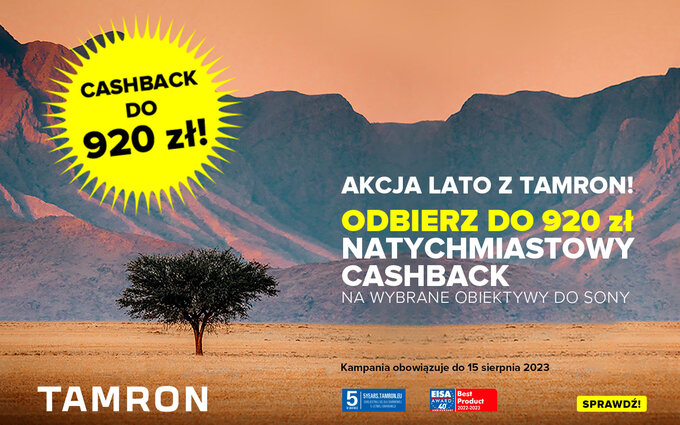 Trwa cashback na wybrane obiektywy Tamron