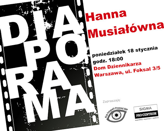 Anna Musiawna w Klubie Fotografii Prasowej SDP