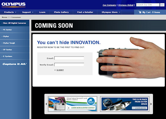 Olympus - zapowied� nowych produkt�w