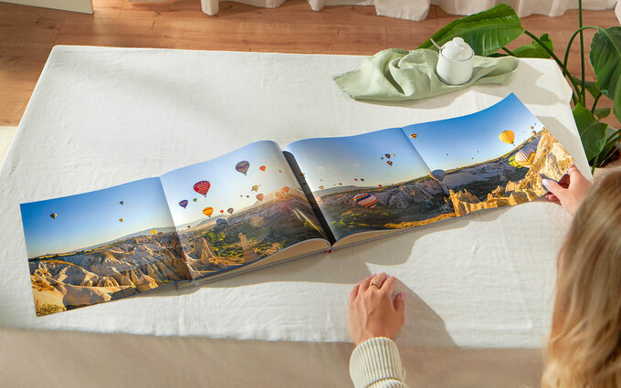 Panoramiczne strony w fotoksikach CEWE