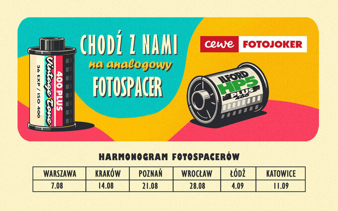 Ruszaj analogowe spacery z filmami Ilford