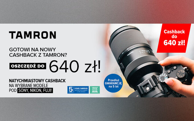 Rusza Tamron Cashback Rusza Tamron Cashback