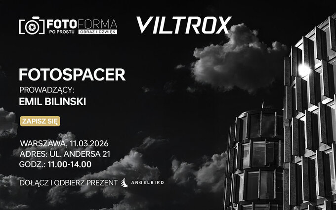 Fotospacer z Viltroxem w Warszawie Fotospacer z Viltroxem w Warszawie