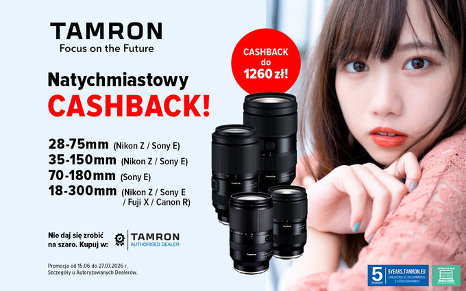 Rusza Tamron Cashback Rusza Tamron Cashback