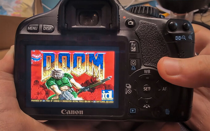 Doom uruchomiony na Canonie 550D Doom uruchomiony na Canonie 550D