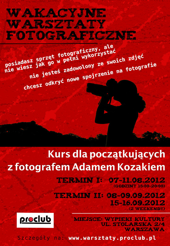 Wakacyjne Warsztaty Fotograficzne – Podstawy Fotografii
