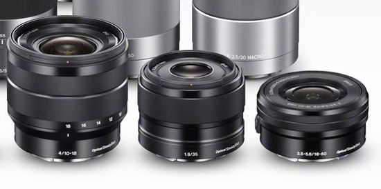 Trzy nowe obiektywy dla aparatw Sony NEX