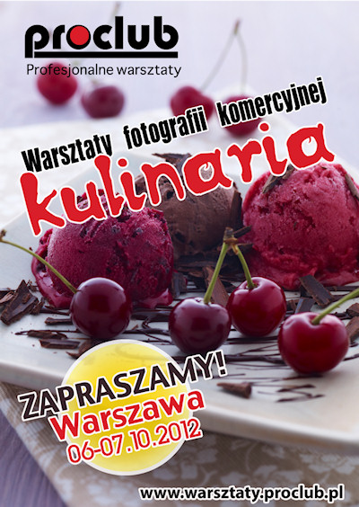 Warsztaty fotografii komercyjnej - Kulinaria