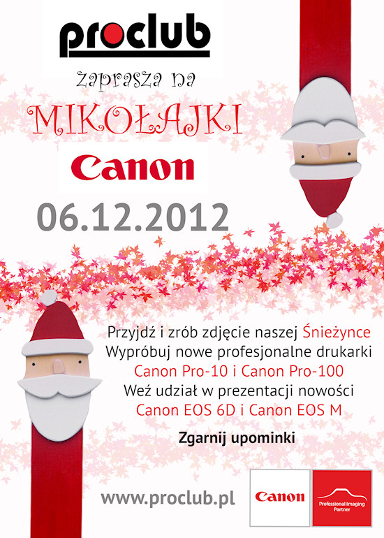 Mikoajki z firm Canon w sklepie ProClub