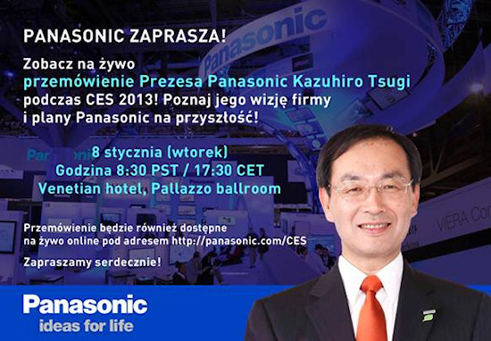 Przemwienie prezesa Panasonic Kazuhiro Tsugi na CES 2013
