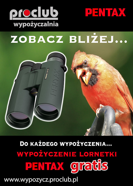 Promocja w wypoyczalni sprztu fotograficznego Proclub