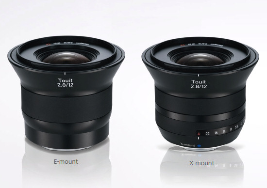 Carl Zeiss Touit 2.8/12 i Touit 1.8/32