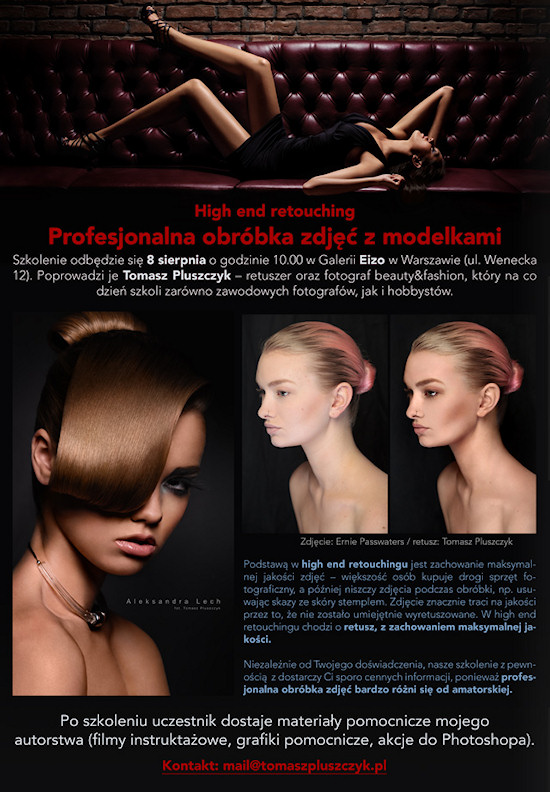 Warsztaty z profesjonalnej obrbki zdj z modelkami