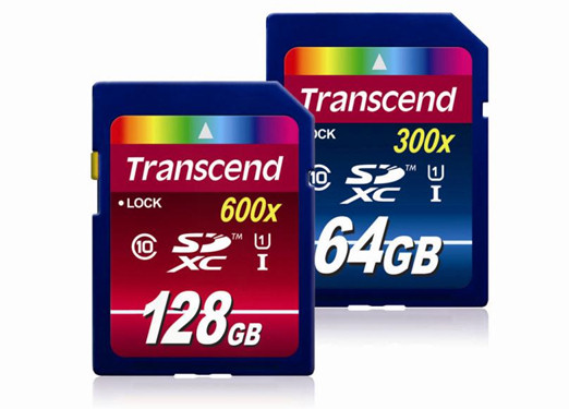 Transcend SDXC UHS-I 64GB i 128GB