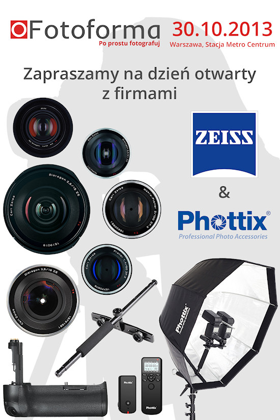 Dzie otwarty z markami Zeiss i Phottix w sklepie FotoForma
